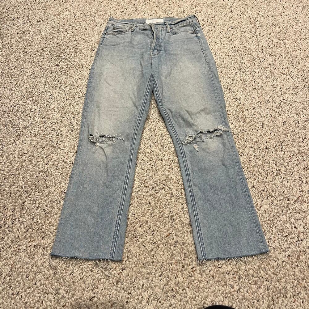 Mother Superior The Dazzler Button Fly Ankle Jeans Sz 25 Really Intoxicated